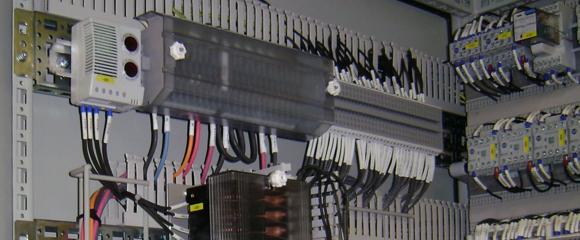 An electrical panel that was designed using Paneldes Panel CAD software Electrical panel that was designed using Paneldes Panel 3D CAD software