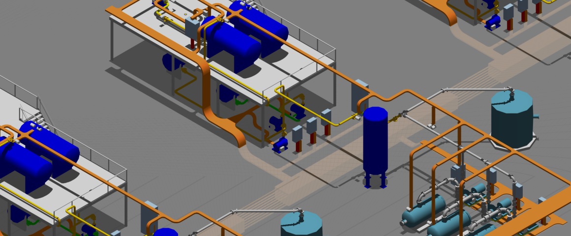 Plant model produced by Elecdes Manpower drafting service