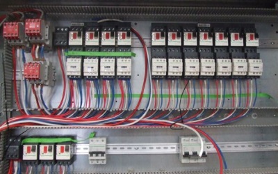 Electrical panel designed with Paneldes Panel CAD software